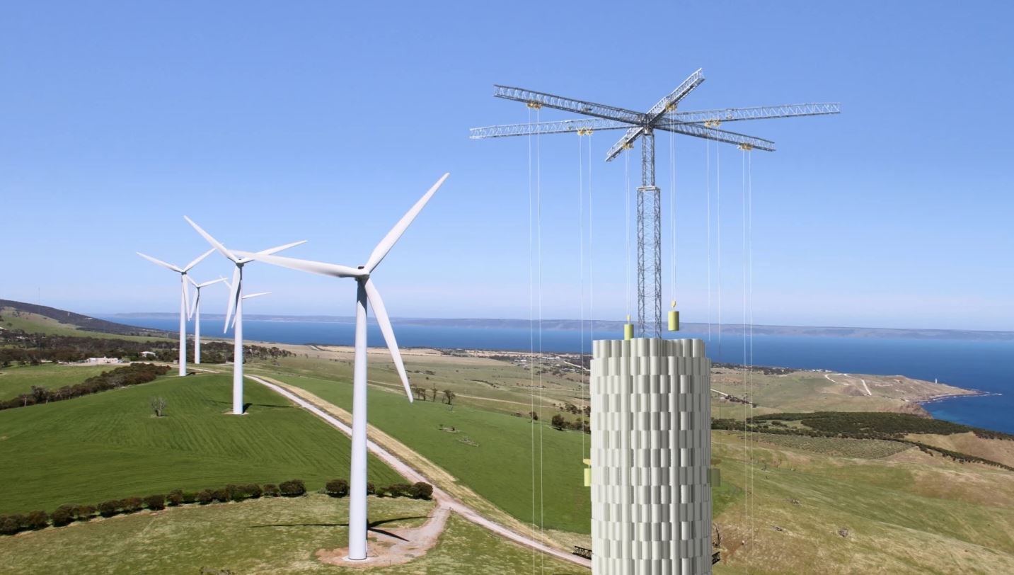 Energy Vault to build grid-level, gravity-fed battery from a tower of concrete blocks