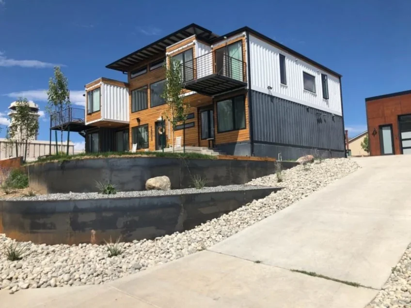 Denver firefighter uses 9 shipping containers to build a stunning family home
