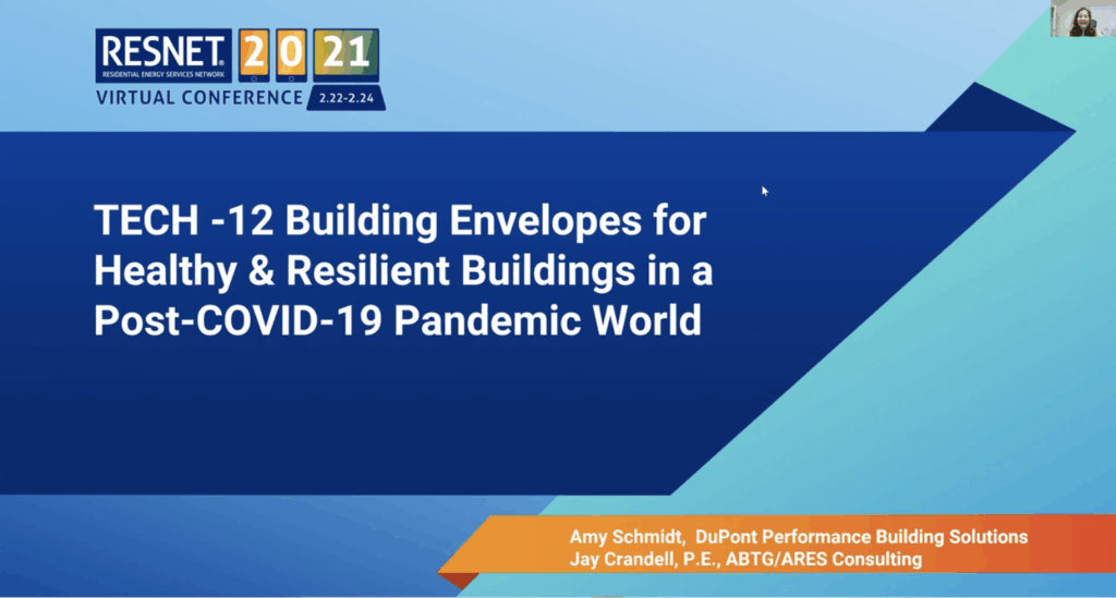 TECH-12 Building Envelopes for Healthy & Resilient Buildings in a Post-COVID-19 Pandemic World
