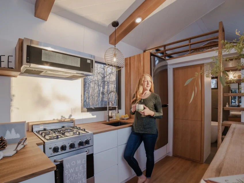 Canadian couple build tiny house that feels like a luxury home